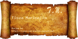 Tisza Marinella névjegykártya
